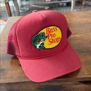 Bass Pro Shops Burgundy Mesh Cap